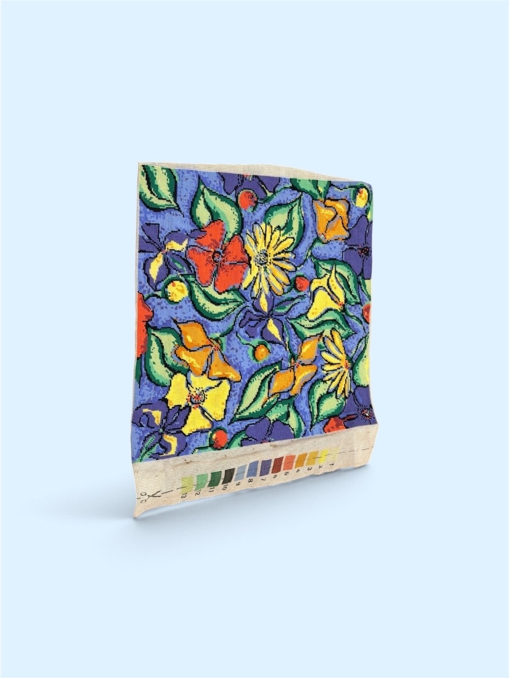 Primanera Flowers Needlepoint Canvas Beautiful Colors